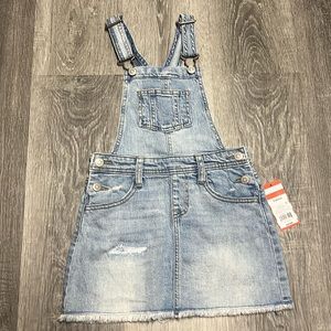 NWT blue Jean skirt overalls